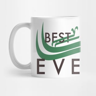 Vector Illustration of "Best Baba Ever" in Arabic and English Mug